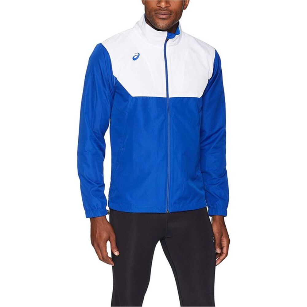 ASICS Mens Upsurge Jacket, Blue, L, DM
